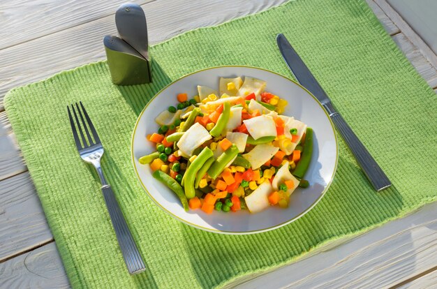 Mistura de vegetais de salada 