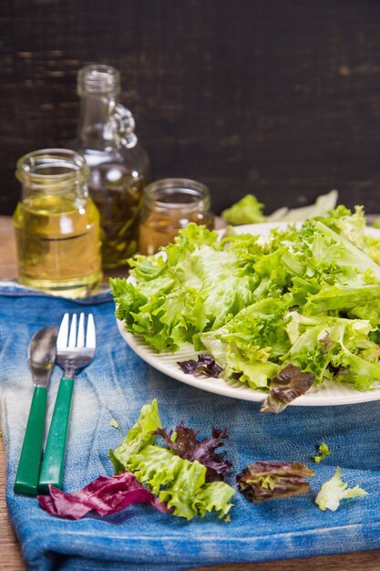 Foto misture salada vegetariana