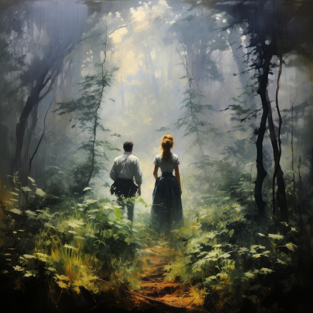 Misty Visions erforscht Michael Ancher Robert Hagan und Elytra Gesichter im edwardianischen Waldland