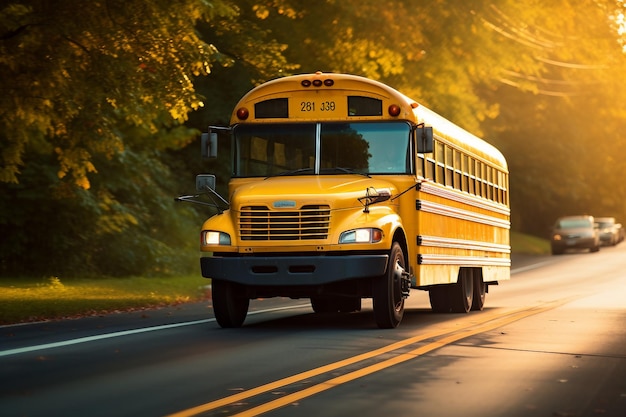 Mit dem Bus zur Schule fahren Generative KI