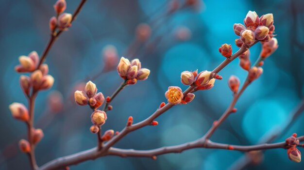 mit Knospen aus der Nähe