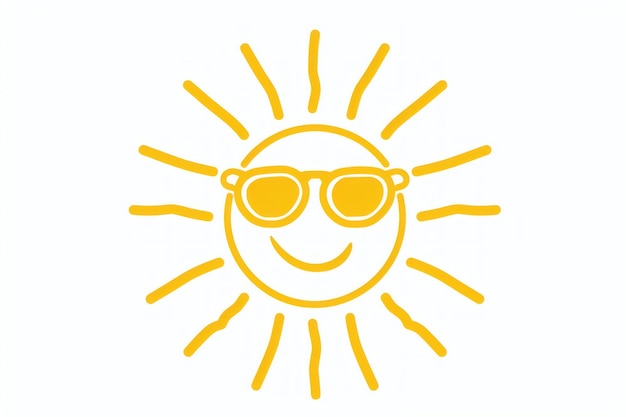 mit Sonnenbrille auf weißem Hintergrund