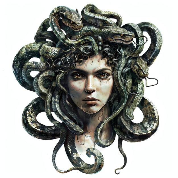 Foto la mitología de medusa