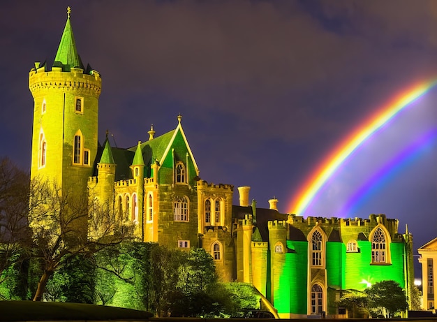 mittelalterliche Burg in der Altstadt von Carcassonne, Schottland, Vereinigtes Königreich