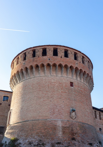 Mittelalterliche Festung in Dozza Imolese, nahe Bologna, Italien.