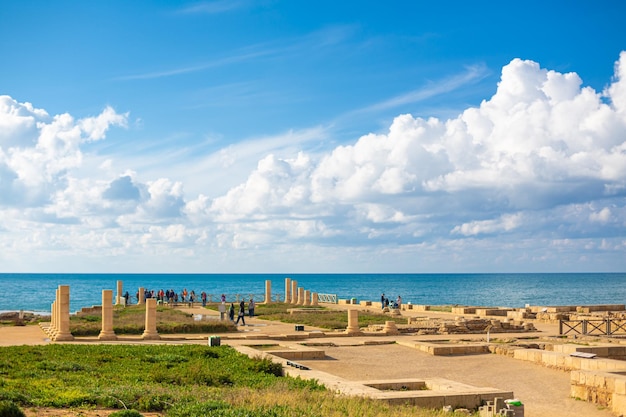 Mittelalterliche Stadt aus Stein Beliebter Touristenort in Israel