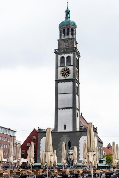 Mittelalterlicher Glockenturm Perlachturm in Augsburg
