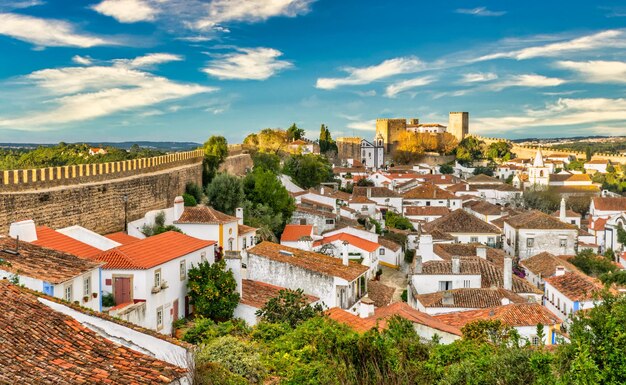 Mittelalterliches Dorf Obidos in Portugal