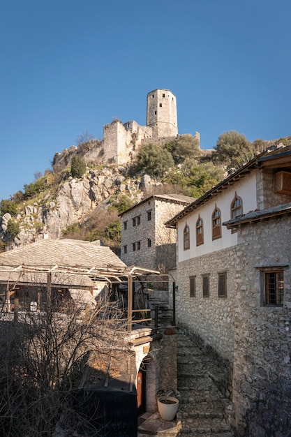 Mittelalterliches Dorf Pocitelj in der Gemeinde Capljina in Bosnien und Herzegowina