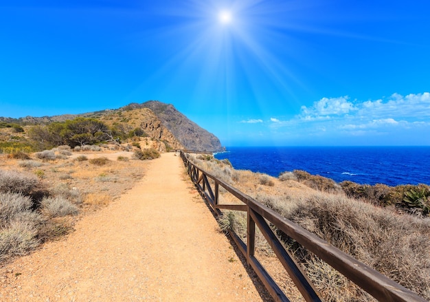 Mittelmeer sonnig Meer Sommer felsige Küste anzeigen Portman Costa Blanca Spanien