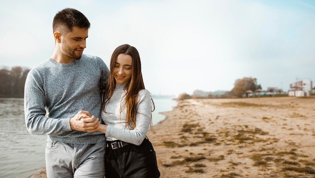 Foto mittlere schusspartner am strand