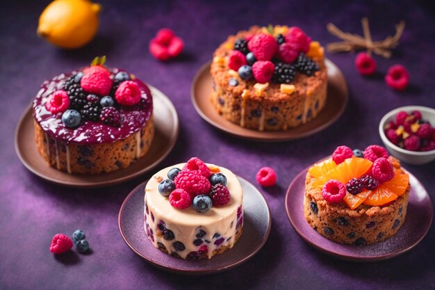 mittlere Sicht Nüsse und Samen Kekse frische Früchte Erdbeeren und Zitronen mit Kekse