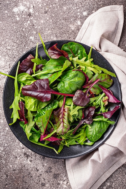 Mix de folhas de salada verde