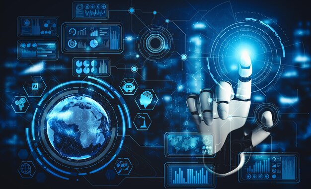 Mlp futura inteligencia artificial y aprendizaje automático para un robot droide o cyborg
