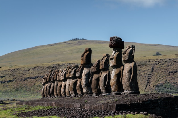 Moai von Ahu Tongariki