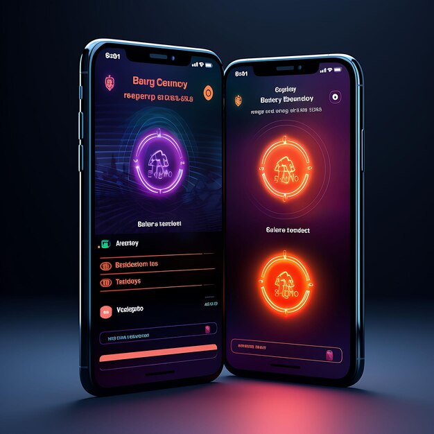 Mobile App Layout Design von Cryptocurrency Payment Gateway Strainierte und sichere Layout-Konzepte