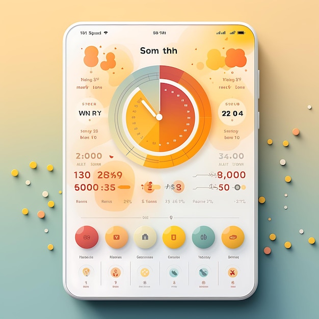 Mobile App Layout Design von Health Habit Tracker Zielorientiertes und motivierendes Layout Bri-Konzepte