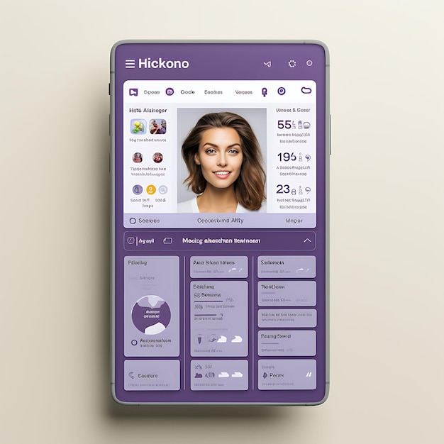 Mobile App Layout Design von Health Record Organizer Strukturiertes und systematisches Layout Pur Konzepte