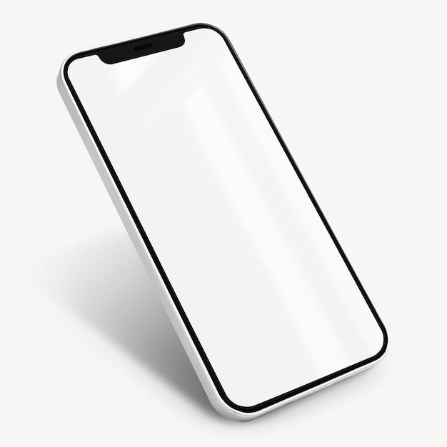 Mobile Bildschirm-PNG-Mockup durchsichtiges Design