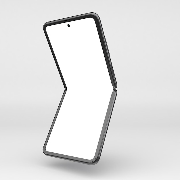 Mobile Flip Isolado Lado Direito Em Fundo Branco
