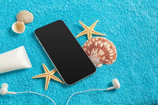 Mobiles Gadget-Thema für den Sommer