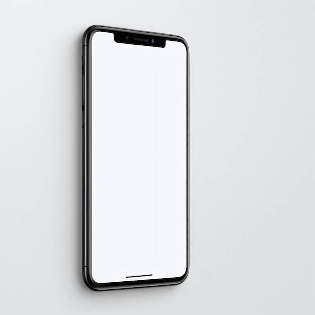 Mobiltelefon-Mockup auf isoliertem Hintergrund
