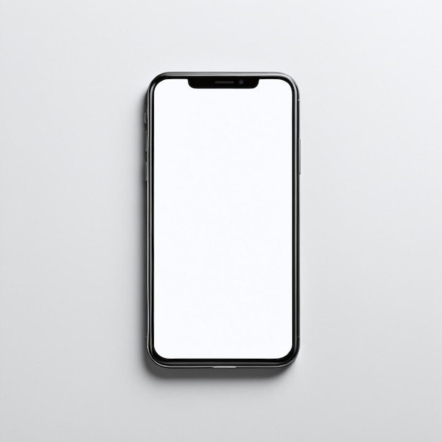 Mobiltelefon-Mockup auf isoliertem Hintergrund