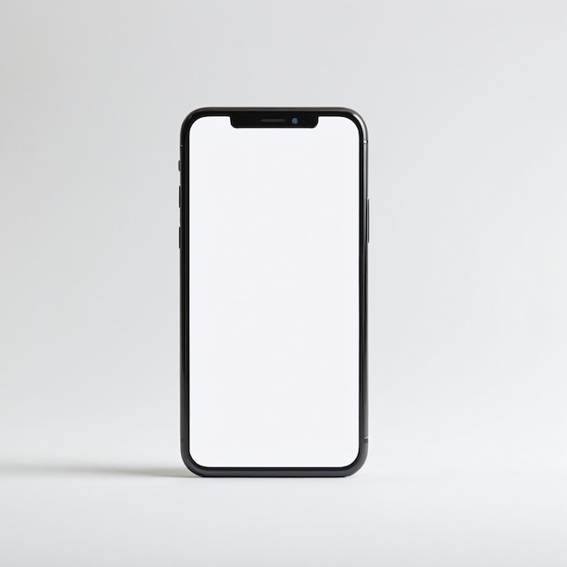 Mobiltelefon-Mockup auf isoliertem Hintergrund