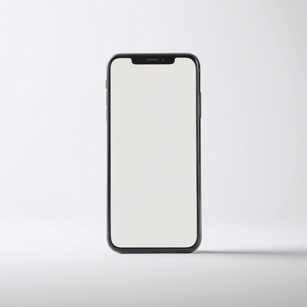 Mobiltelefon-Mockup auf isoliertem Hintergrund