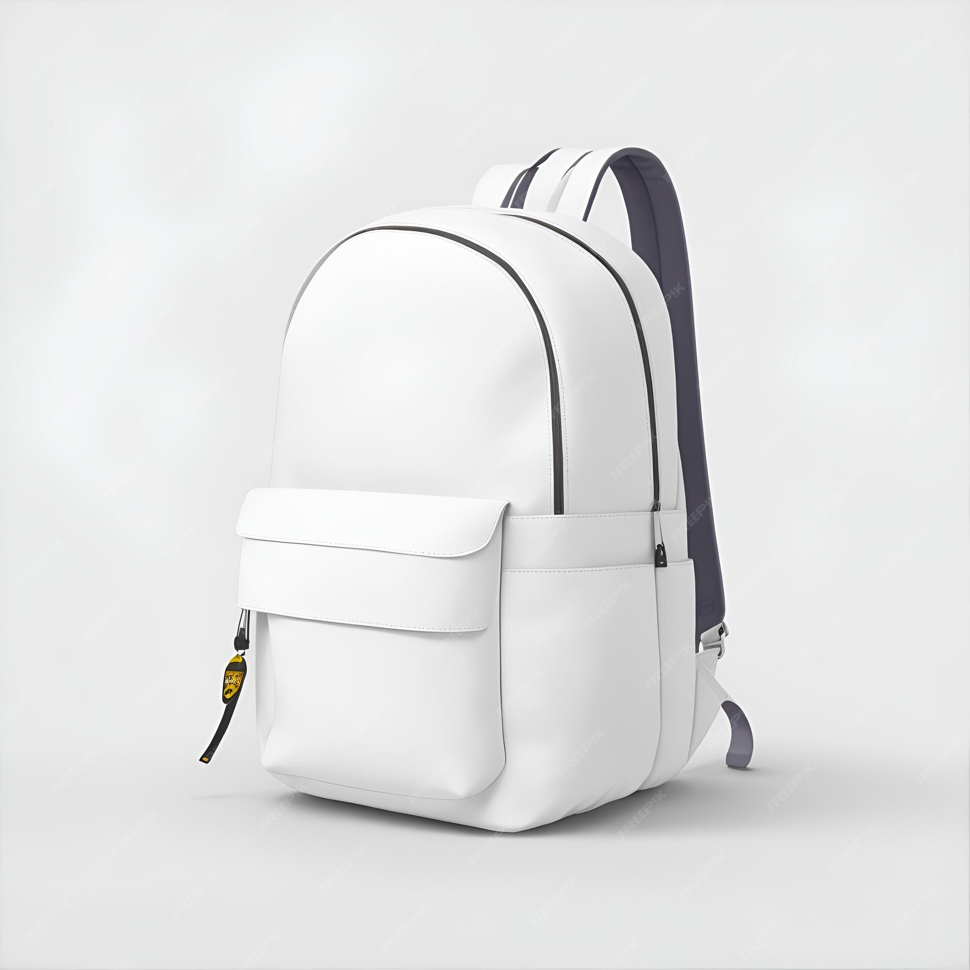 Una mochila blanca mochila mockup | Foto