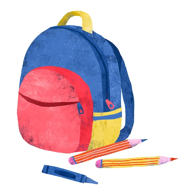 mochila de escola png fundo transparente