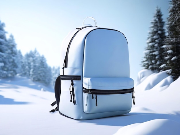 mochila de inverno moderna vitrine de produtos minimalistas download de imagem 4k