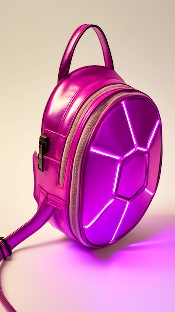 mochila pequeña de diseño de lujo risograph neon synthwave