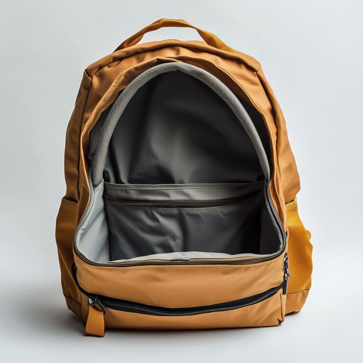 mochila sobre fondo blanco