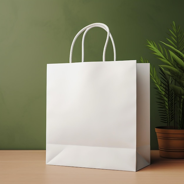 Foto mock-up de bolsa de compras