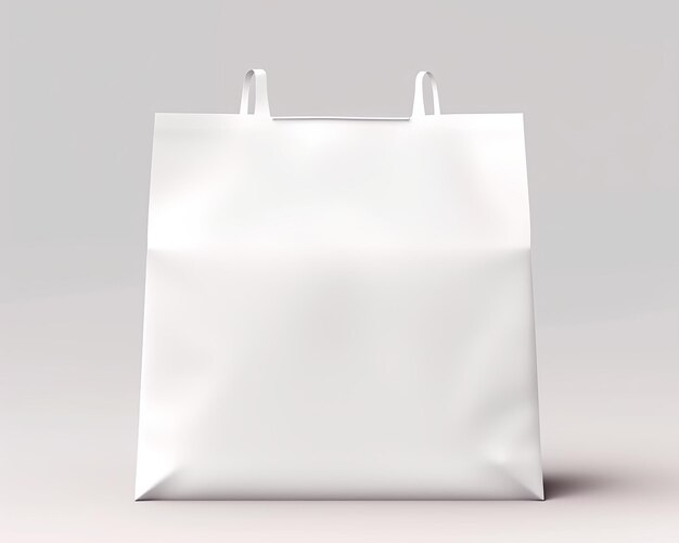 Mockup aislado de bolsa blanca Generativo Ai