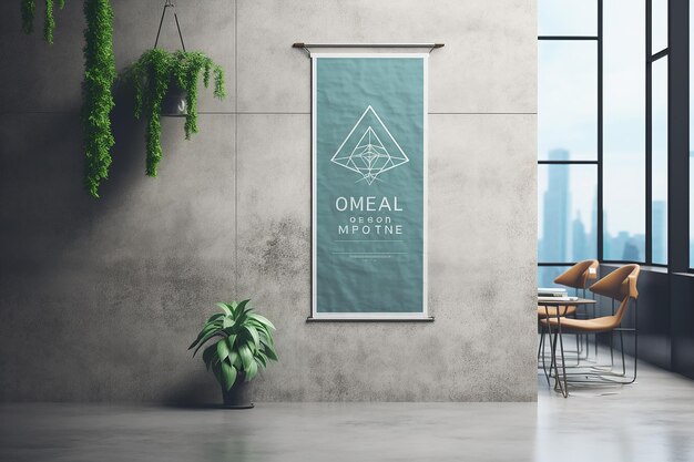 Mockup de banner vertical (en inglés)