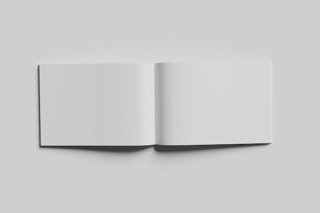 Mockup en blanco de la revista Landscape