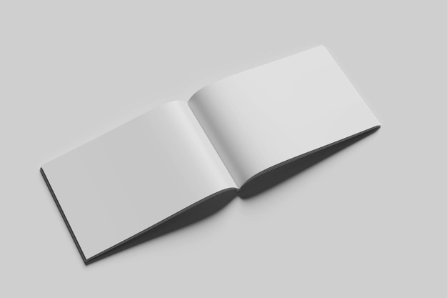 Mockup en blanco de la revista Landscape
