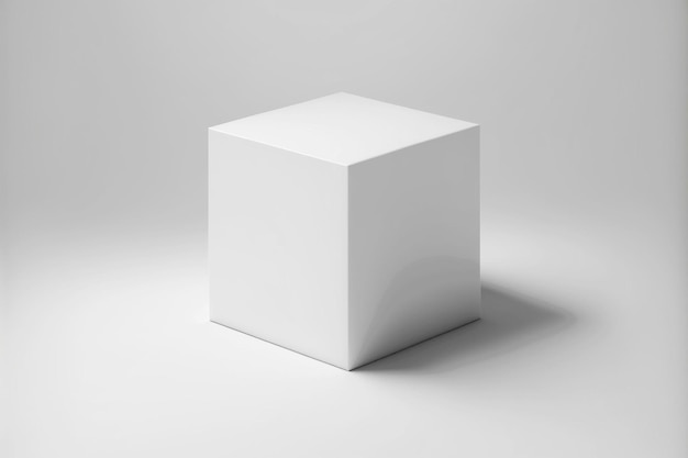 Mockup de bloque blanco Generativo ai