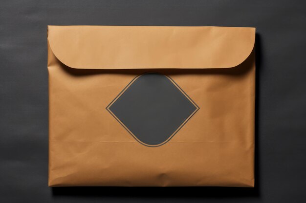 Foto mockup de la bolsa de correo