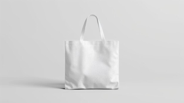 Mockup bolsa de lona con espacio de copia para marca y publicidad ecológica y reciclable IA generativa