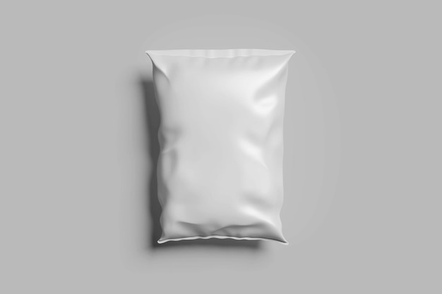 Mockup de bolsa de plástico en blanco