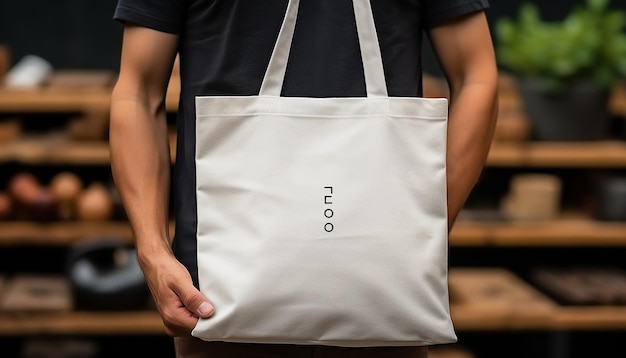 Mockup de la bolsa de TOTE