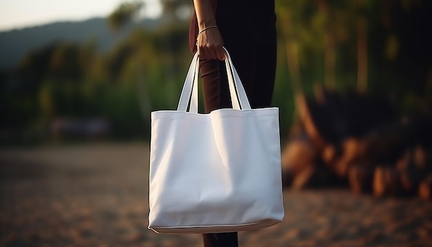 Mockup de la bolsa de TOTE