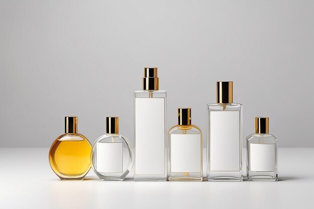 Mockup de las botellas de perfume