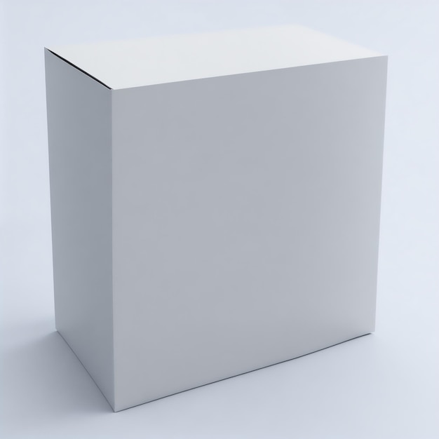 MockUp de una caja de almacenamiento de cartón