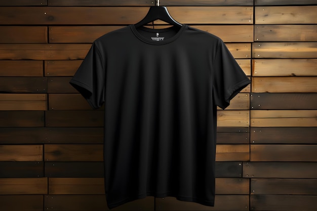 Mockup de camiseta colgada para conciertos