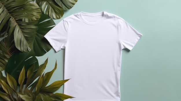 Mockup de camiseta en colores de fondo