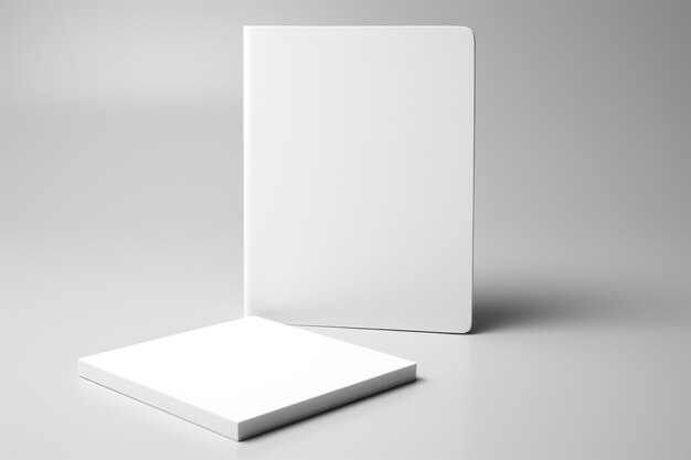 Foto mockup de conjunto de papelería en blanco creado con ia generativa